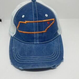 Tennessee State Outlined baseball hat With Heart Over East Tenn‎ GO VOLS